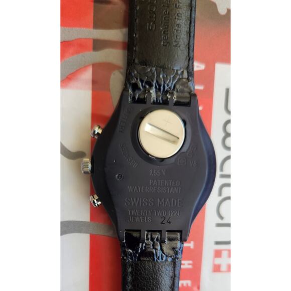 Swatch watch SILVER STAR SCN102 1991 Chrono New old stock - Picture 7 of 10